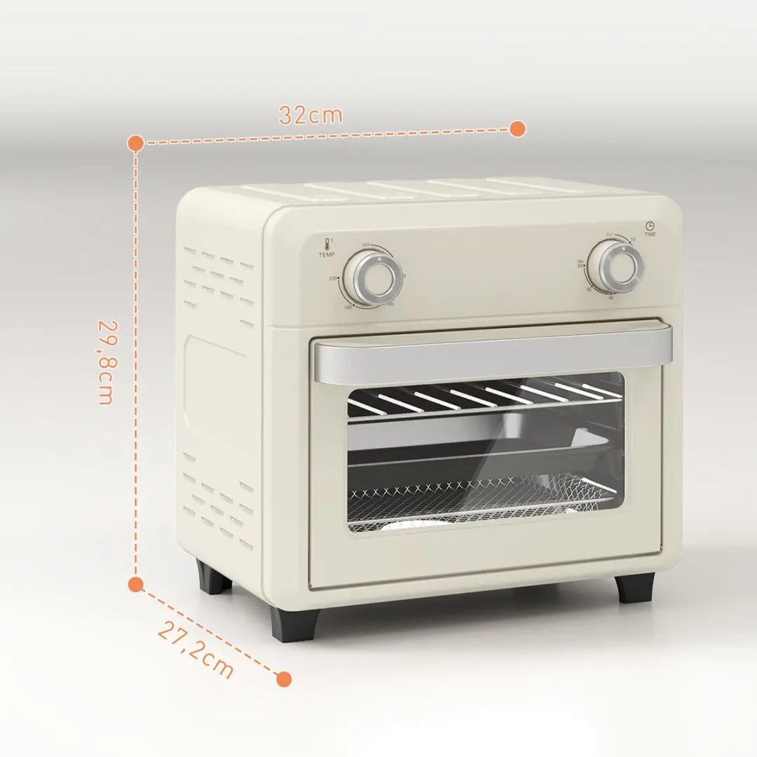 Homcom Mini Oven 10L - 1000W - Roestvrij staal