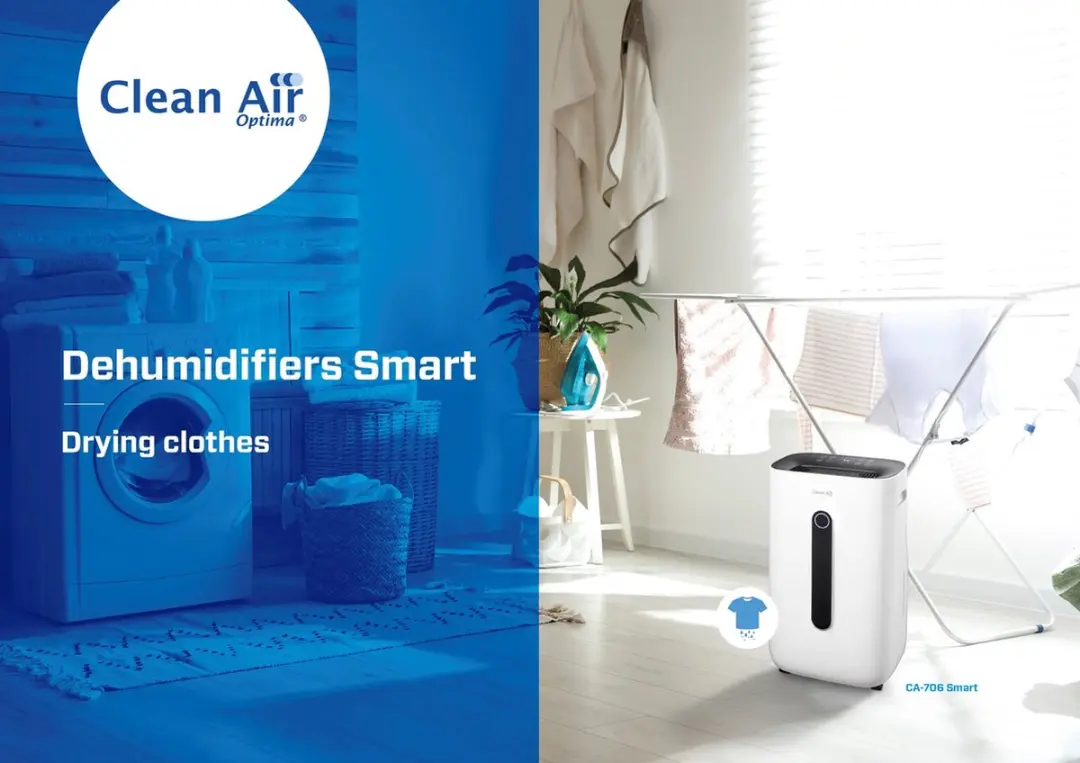 Clean Air Optima CA-706 Smart Luchtontvochtiger/Luchtreiniger 20L/dag - 320W - 70m² - afbeelding 6 van 6