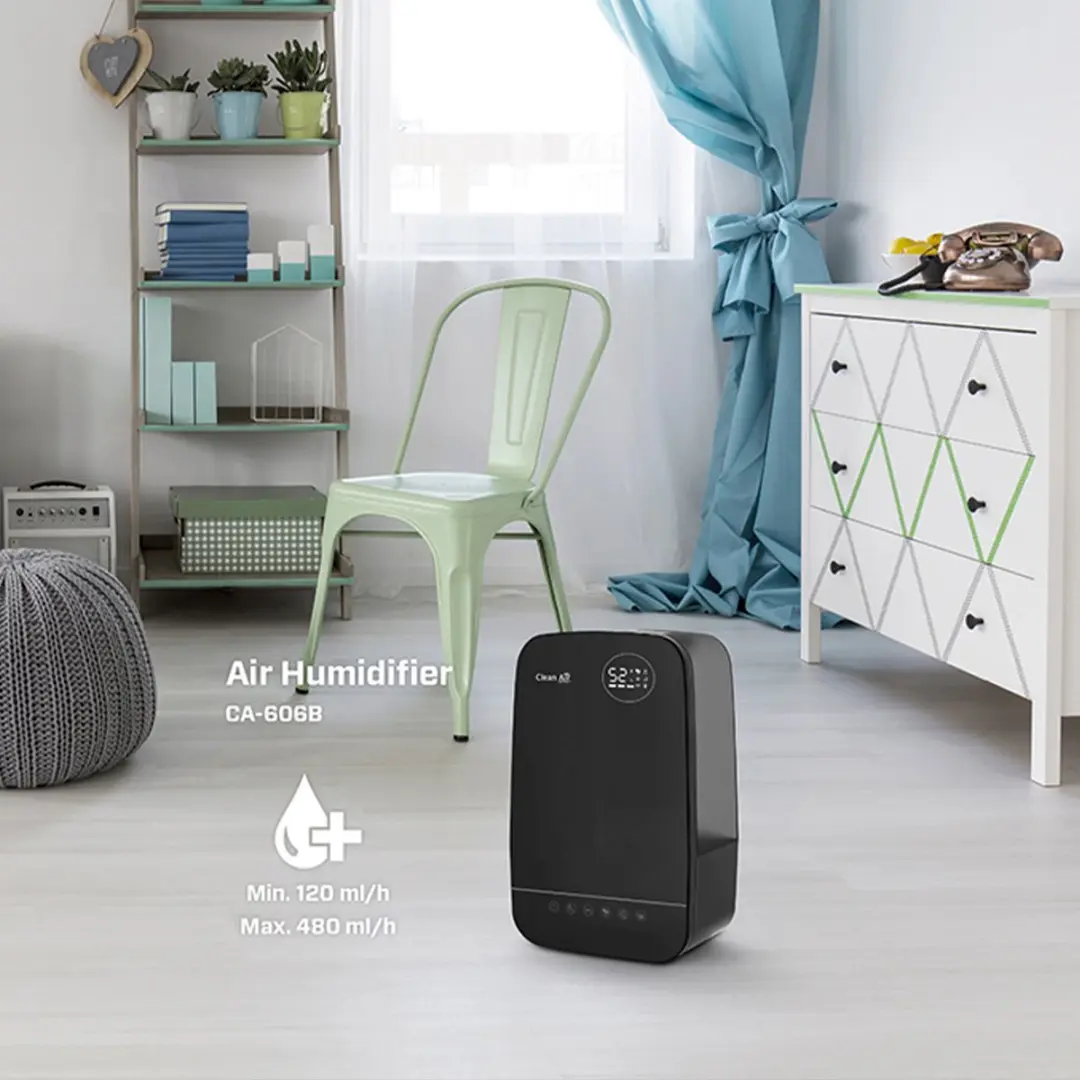 Clean Air Optima CA-606B Luchtbevochtiger - 5,5L - 65m² - Zwart