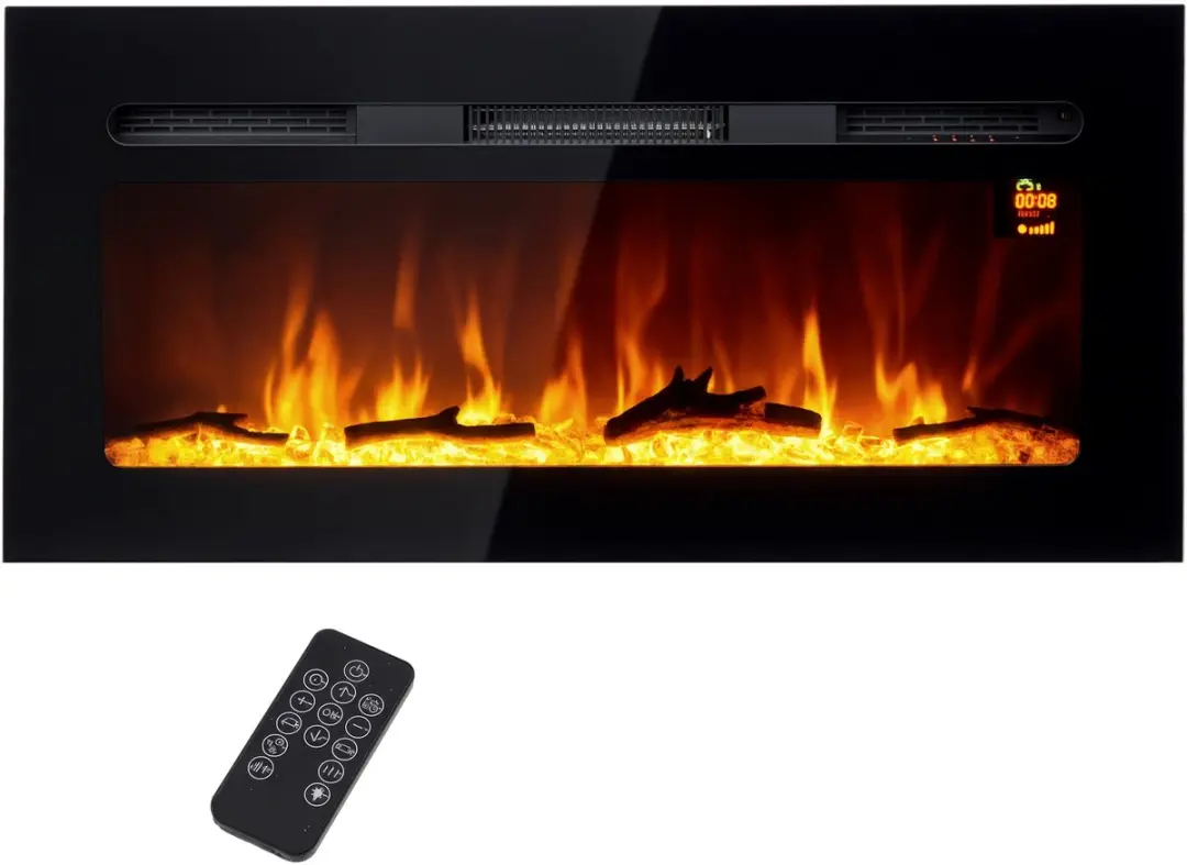 Homcom Elektrische Haard 1800W 91x16x45cm