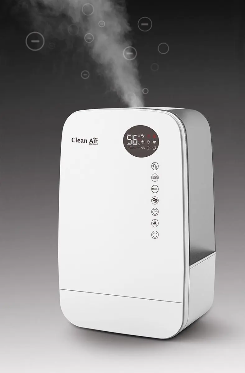 Clean Air Optima CA-607W Smart Luchtbevochtiger - 5,5L - Parelwit