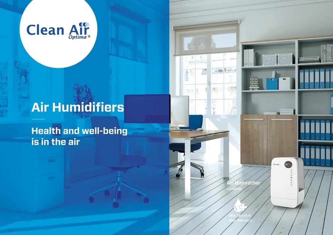 Clean Air Optima CA-607W Smart Luchtbevochtiger - 5,5L - Parelwit