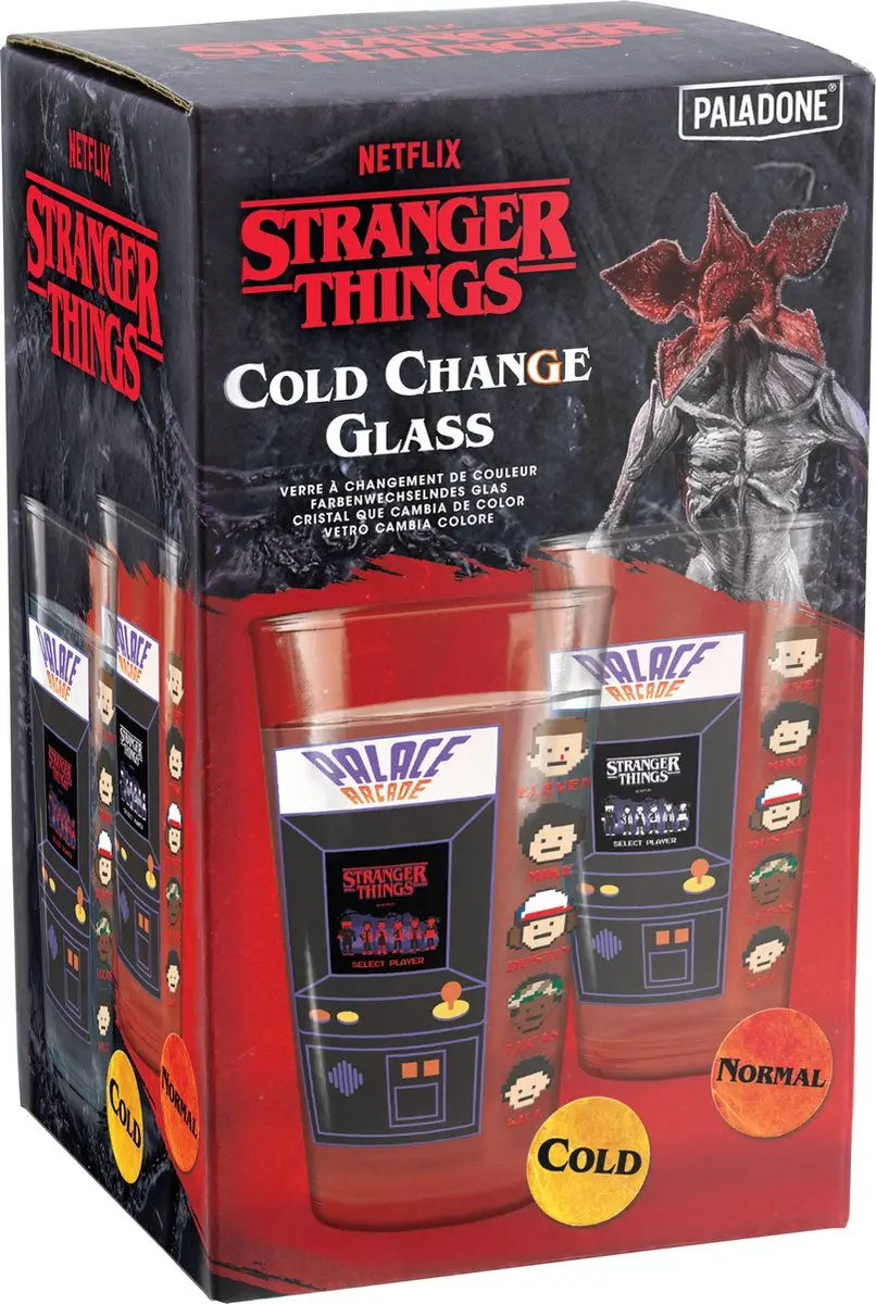 Paladone Stranger Things Arcade Glas - 0.45L - PP10172ST