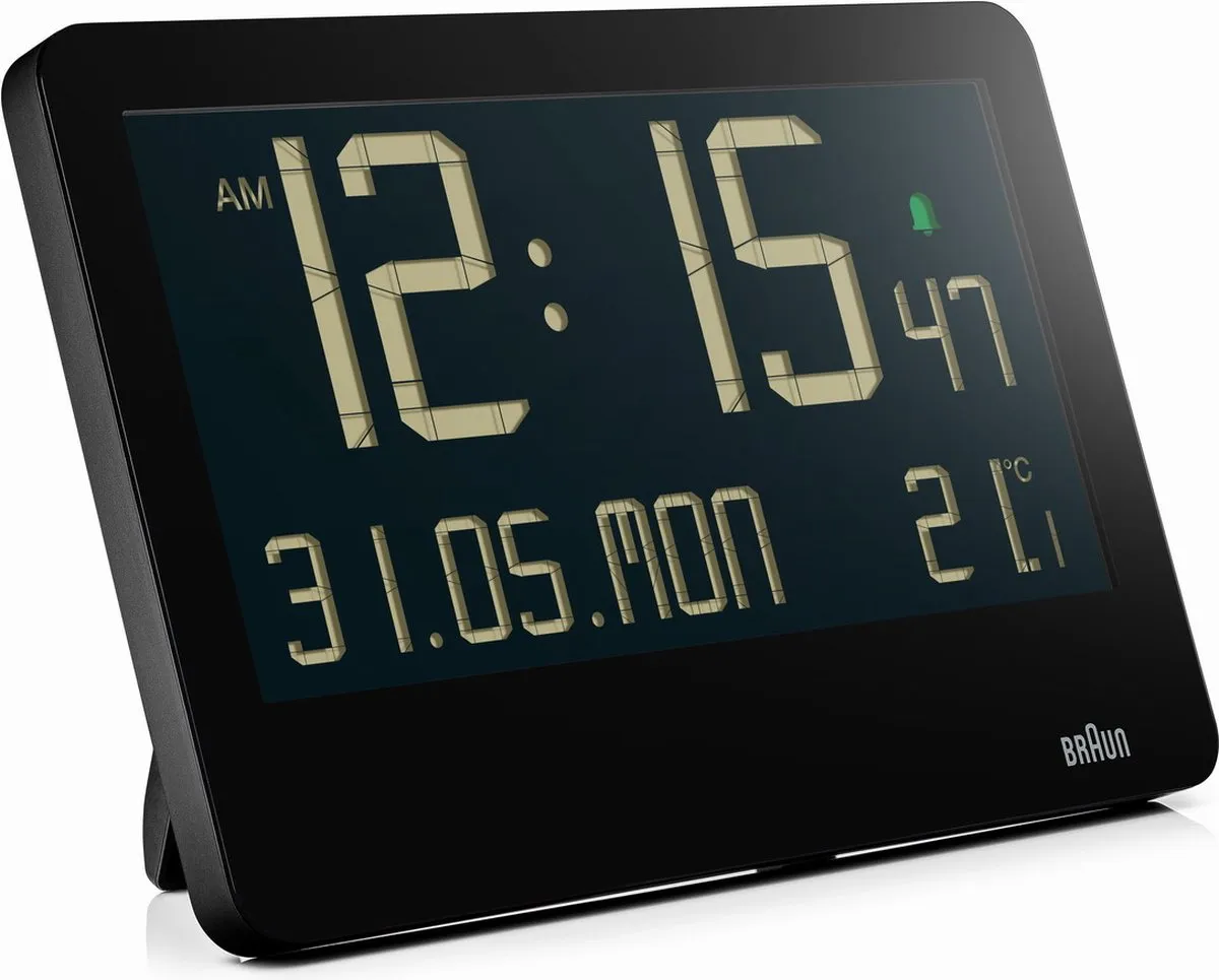 Braun BC14B Wandklok Digitaal - Zwart