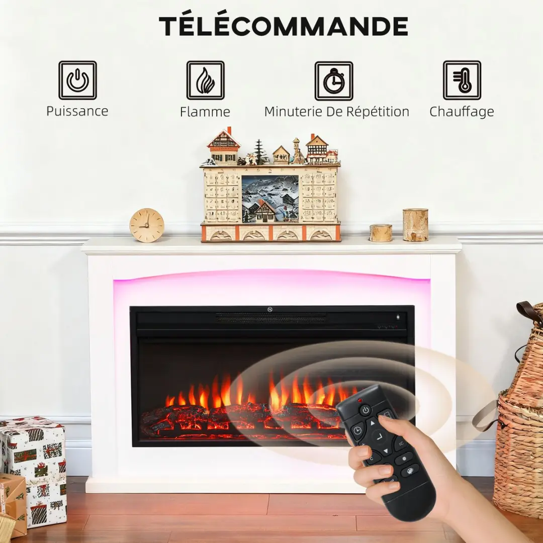 Homcom Elektrische Haard HOMCOM-Elektrische Haard 1000W