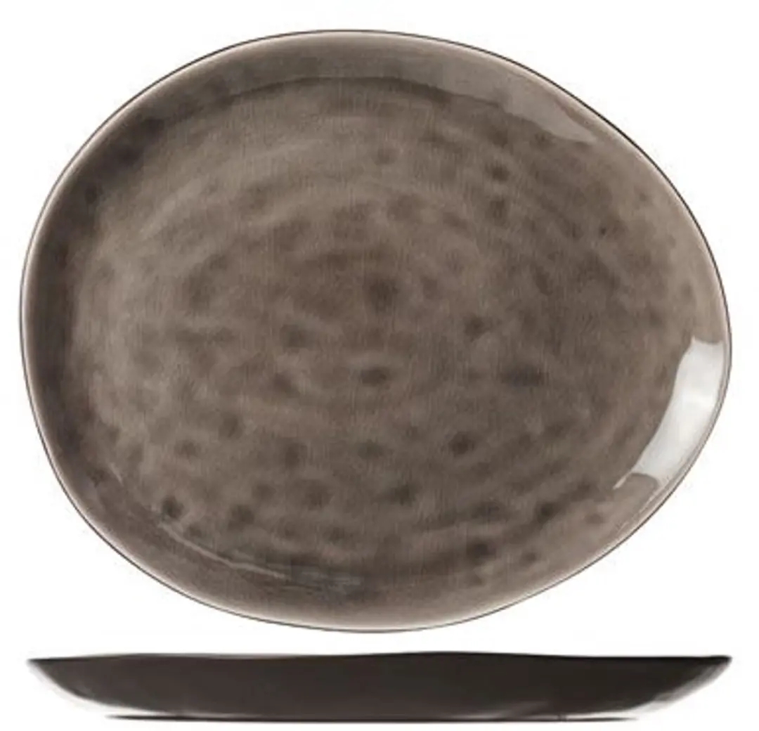 Streetfood Grey Bord Ov 19.5x16cm