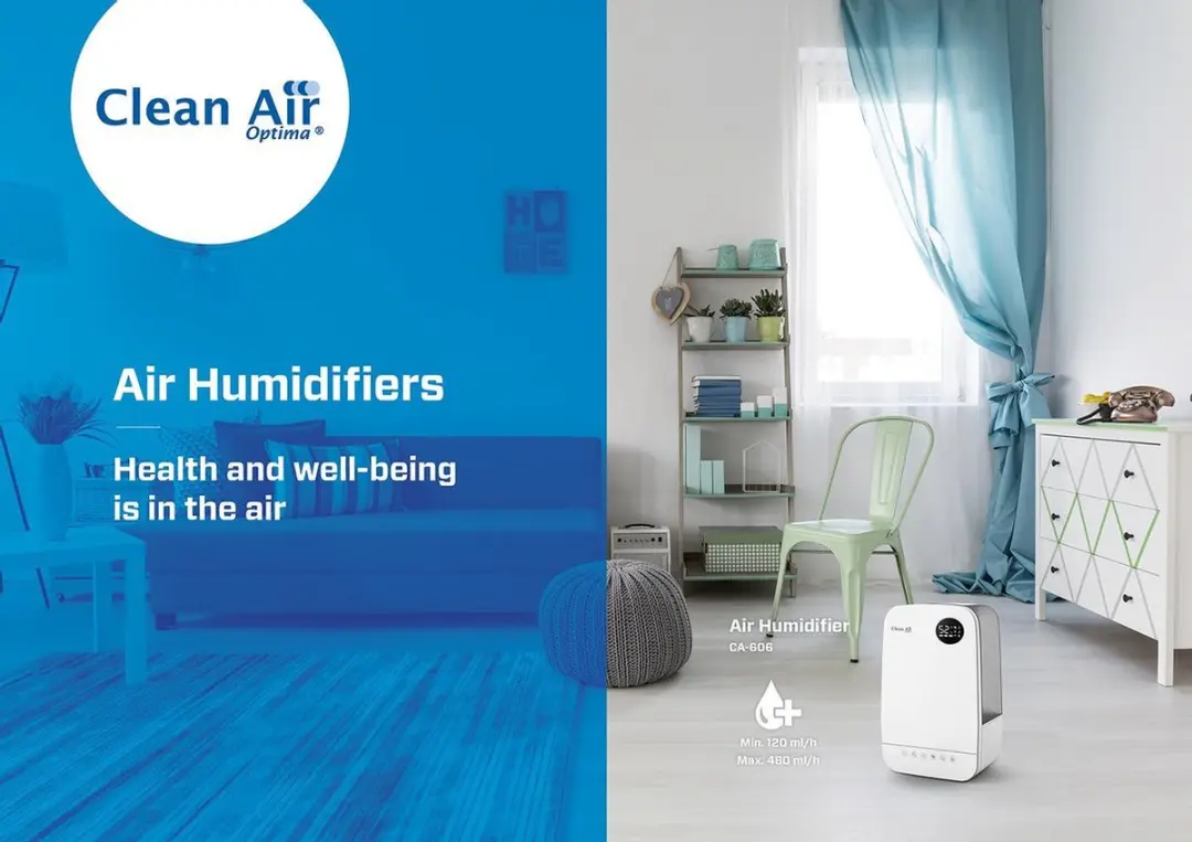 Clean Air Optima CA-606W Luchtbevochtiger - 5,5L - Ionisator - Parelwit