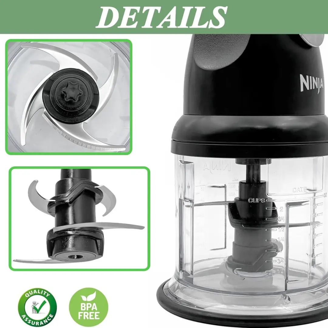 Ninja Chopper Vervangmesjes 500ml - Stapelbaar