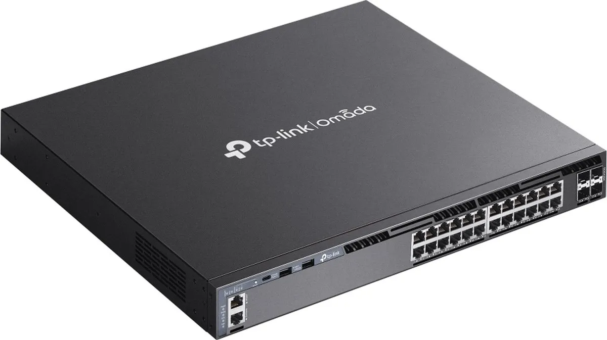 TP-Link Omada SG6428X Managed L3 Switch - 24x Gigabit - 128 Gbps - Zwart