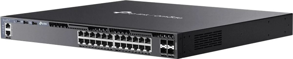 TP-Link Omada SG6428X Managed L3 Switch - 24x Gigabit - 128 Gbps - Zwart