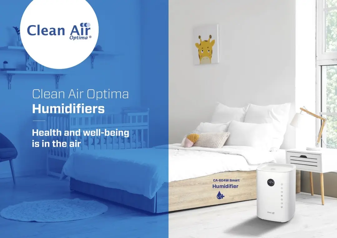 Clean Air Optima CA-604W Smart Luchtbevochtiger - 3-in-1 UVC/Ionisator - Wit