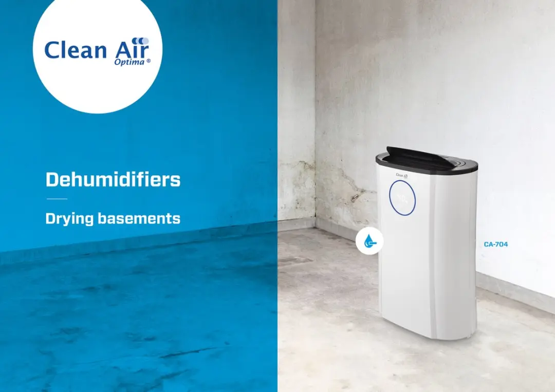 Clean Air Optima CA-704 Luchtontvochtiger & Luchtreiniger 12L/dag - Wit/Zwart