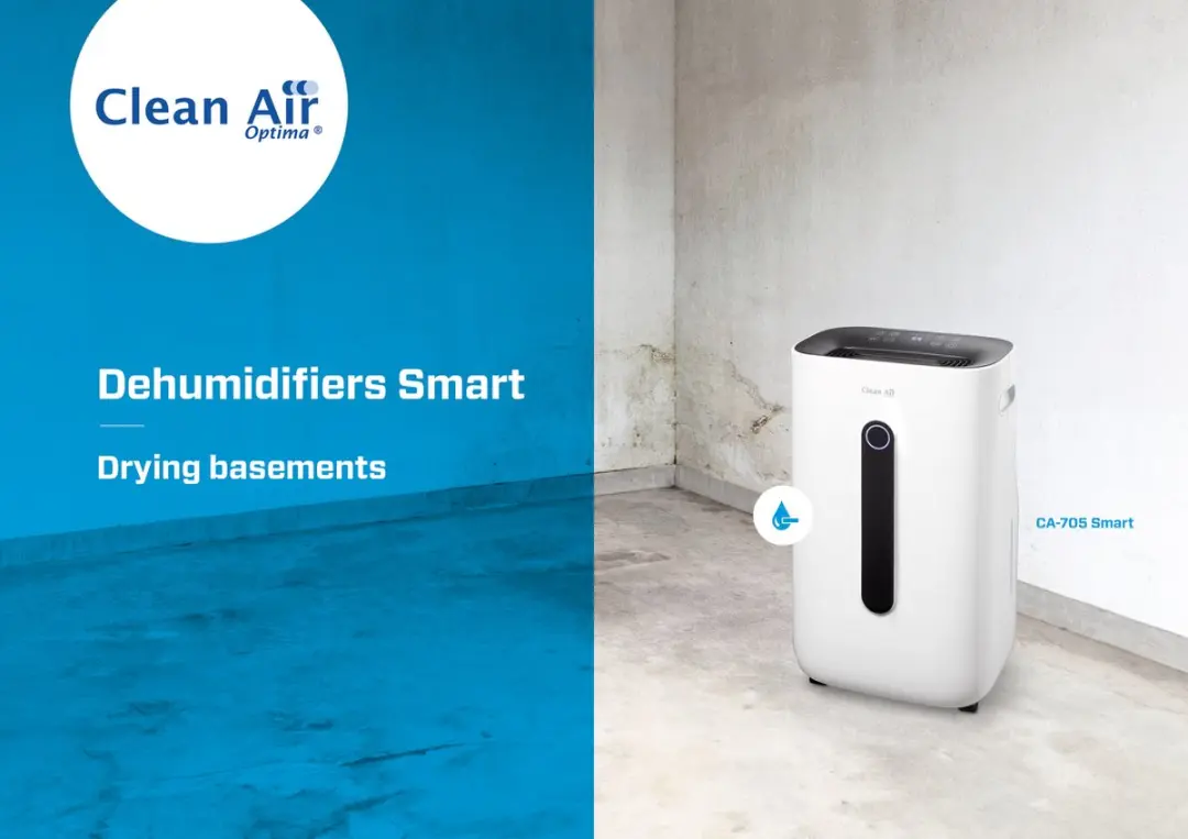 Clean Air Optima CA-705 Smart Luchtontvochtiger/Luchtreiniger 16L/dag - 5-voudige filter
