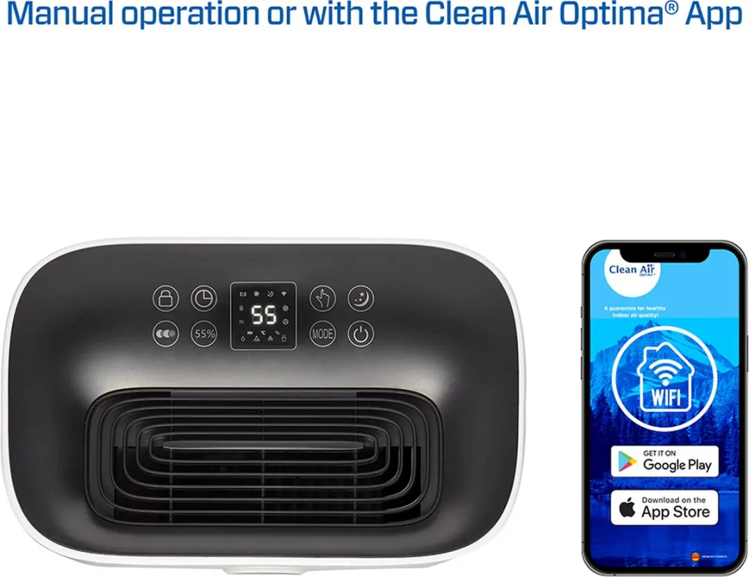 Clean Air Optima CA-705 Smart Luchtontvochtiger/Luchtreiniger 16L/dag - 5-voudige filter