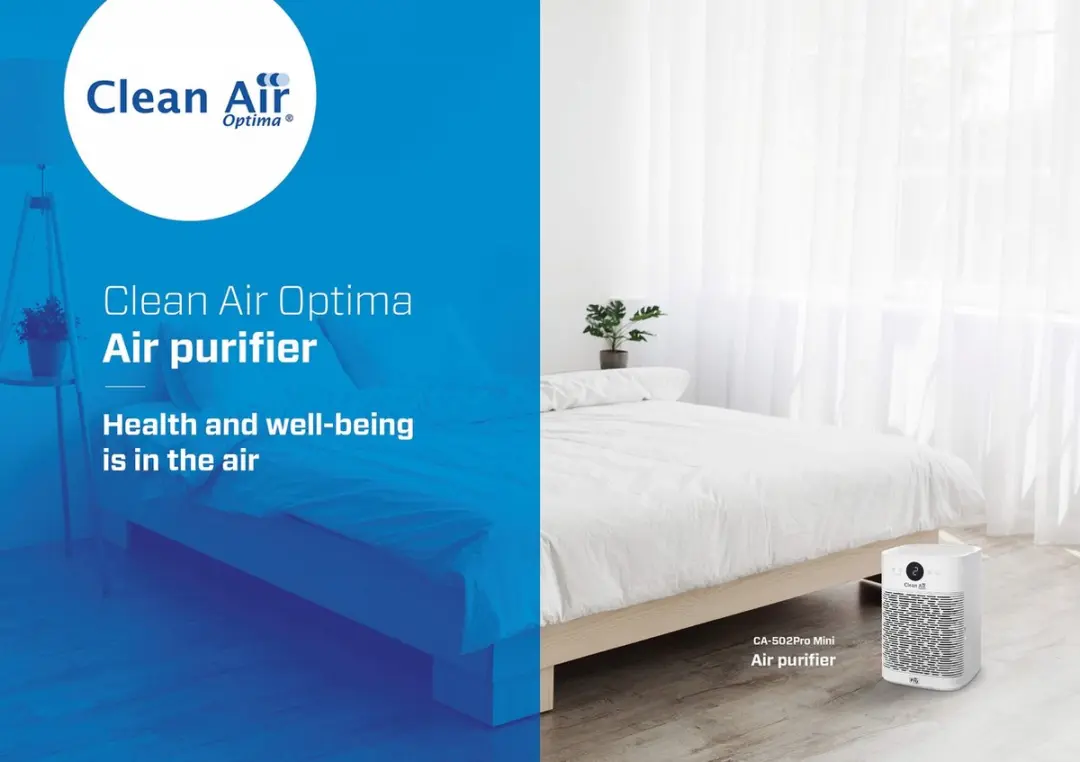Clean Air Optima CA-502Pro Mini Luchtreiniger - 9-voudig HEPA-filter - 16W - Wit