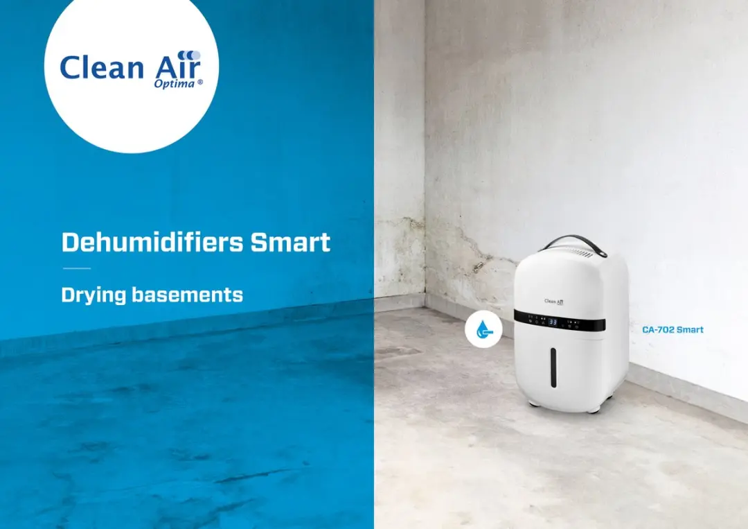 Clean Air Optima CA-702 Smart Luchtontvochtiger & Luchtreiniger 6.5L - 20m² - Wit