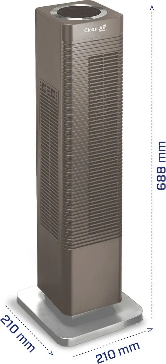 Clean Air Optima CA-904C Smart Ventilator - Verwarmt & Koelt 2000W - Koper