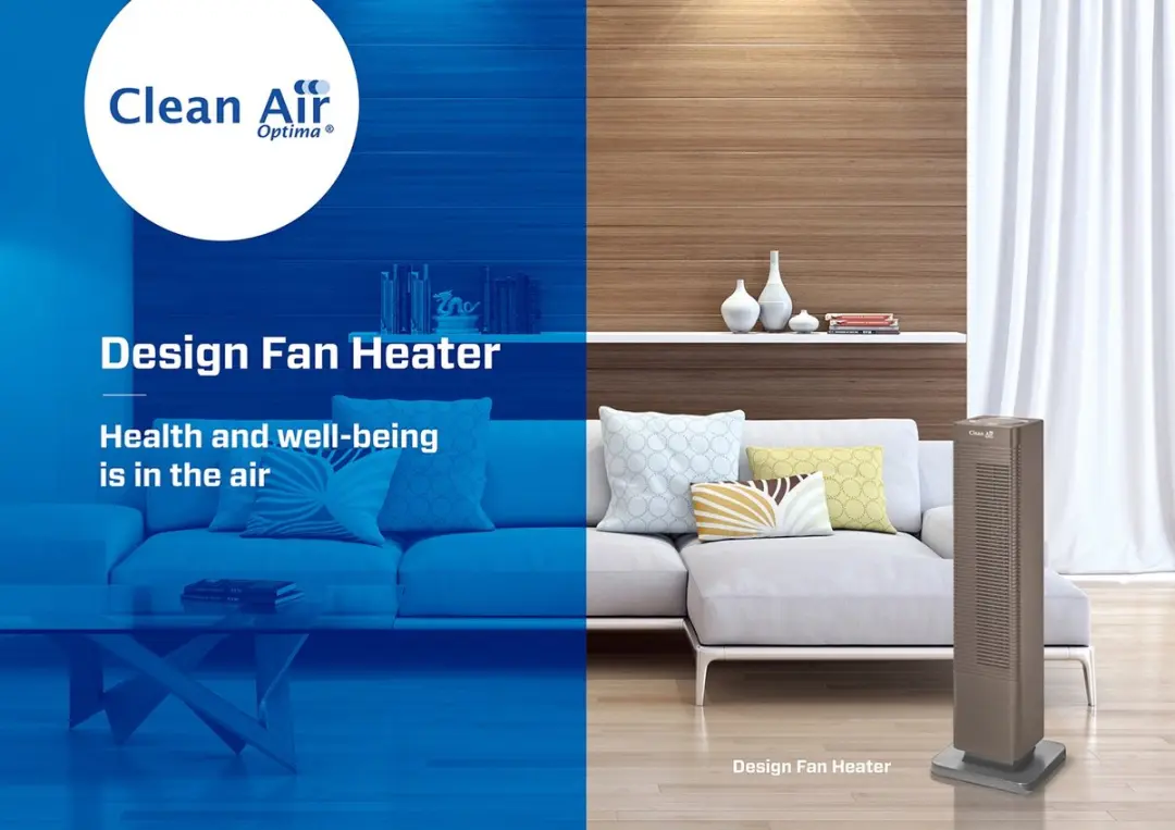 Clean Air Optima CA-904C Smart Ventilator - Verwarmt & Koelt 2000W - Koper