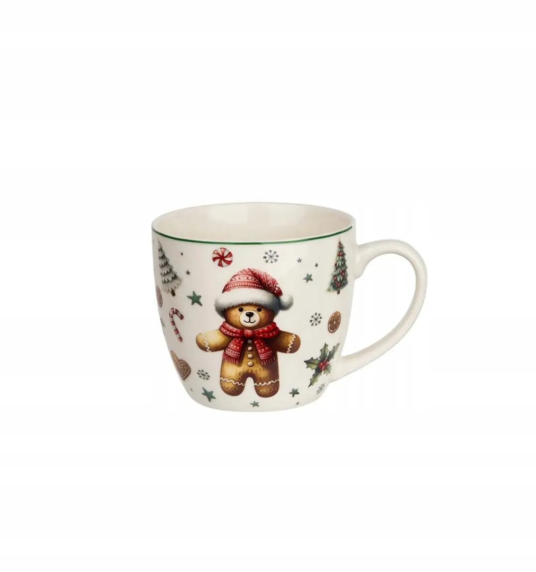Duo Kerst Mok met Zeef 450ml - Multicolor