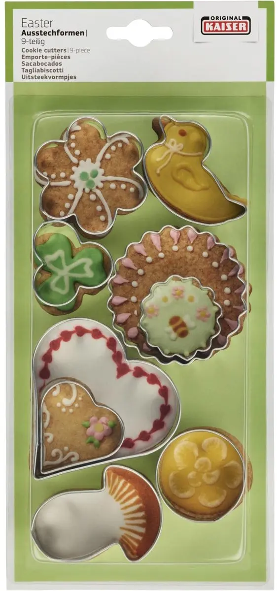 Kaiser Paaskoekjesvormpjes 9-delig