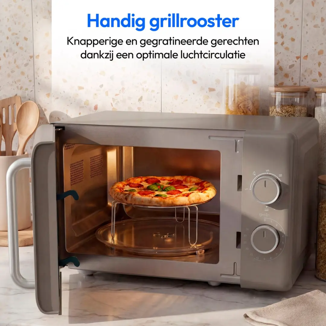 Medion Retro Mikrowelle MD100119 - 800W - 20L - Crème