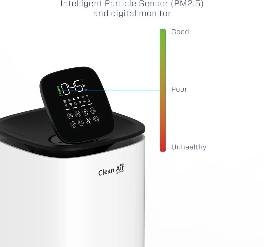 Clean Air Optima CA-808 Smart Luchtbevochtiger 8L - Wit/Zwart