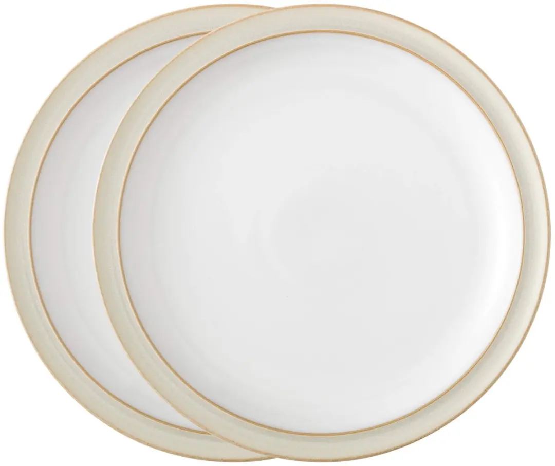 Denby 16048805 linnen dinerbordset, 2-delig