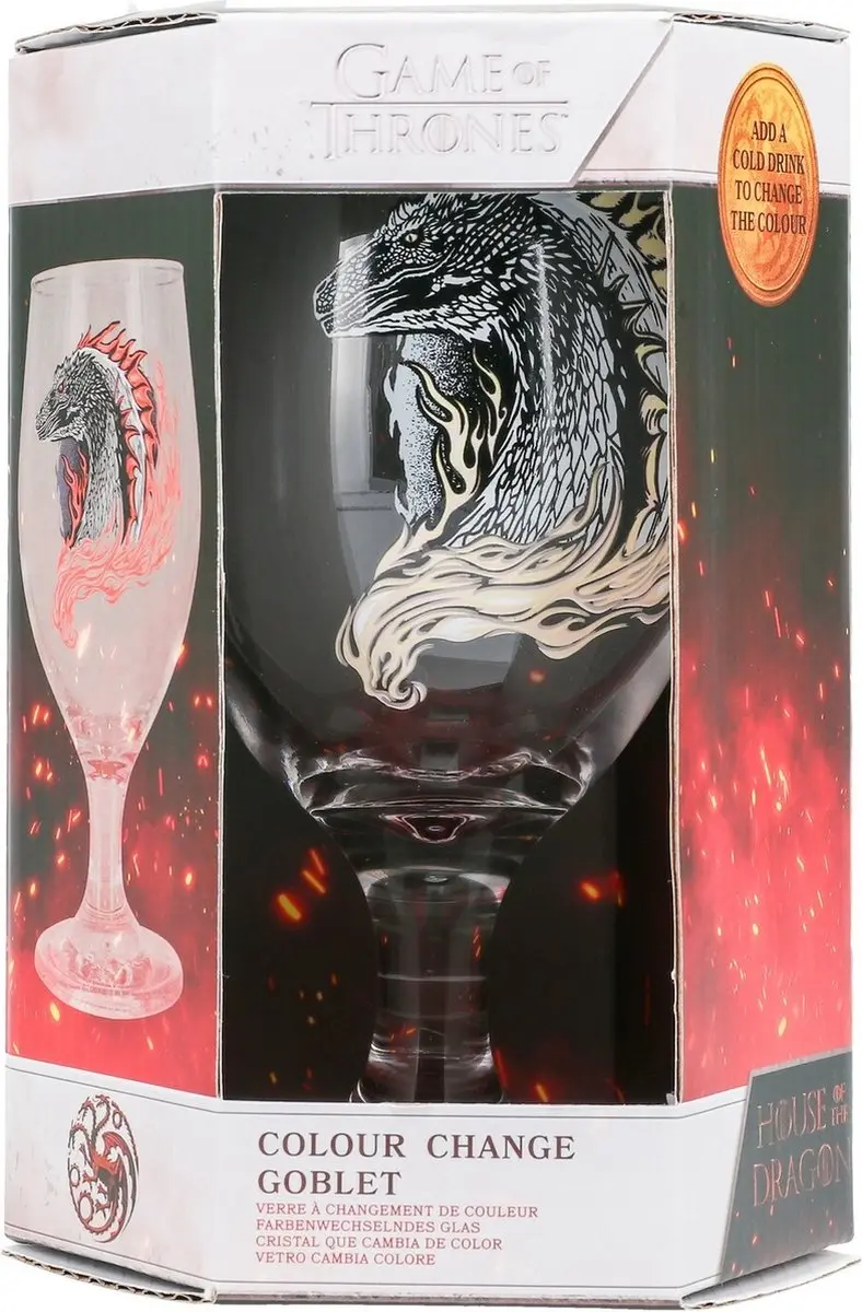 Paladone House of the Dragon Kleurwisselende Beker 350ml - Veelkleurig