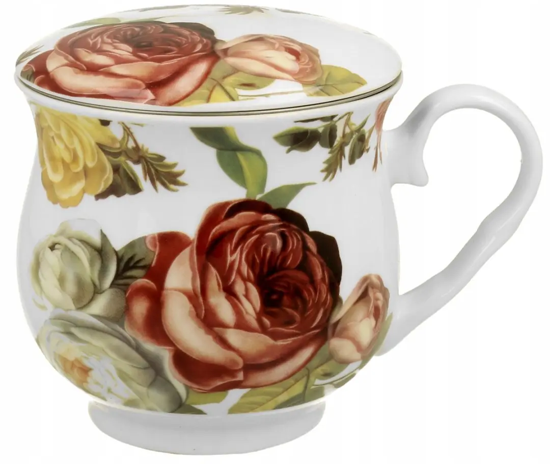 Duo Retro Mok Kasandra Bone China Porselein 530ml - Multicolor