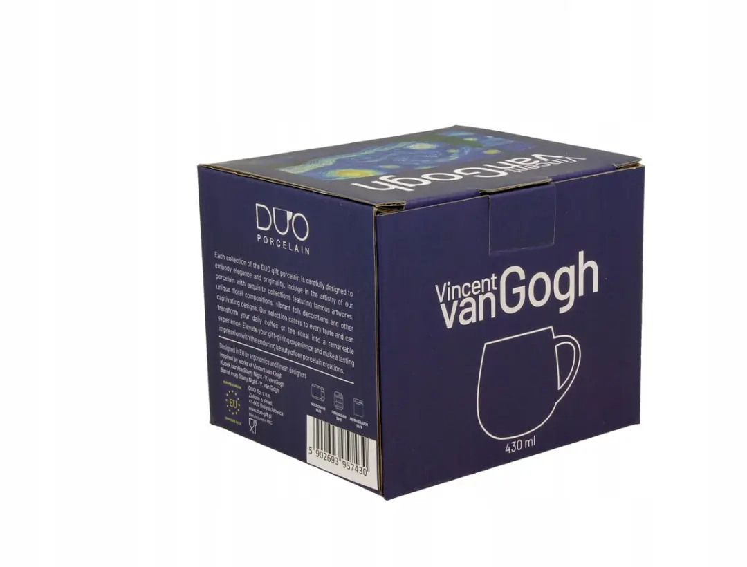Duo Van Gogh Sterrennacht Mok 430ml - Blauw Keramiek