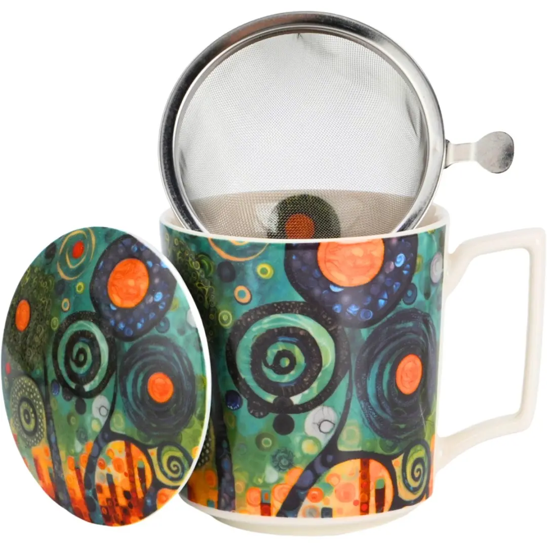 Duo Porseleinen Theemok 450ml - Multicolor