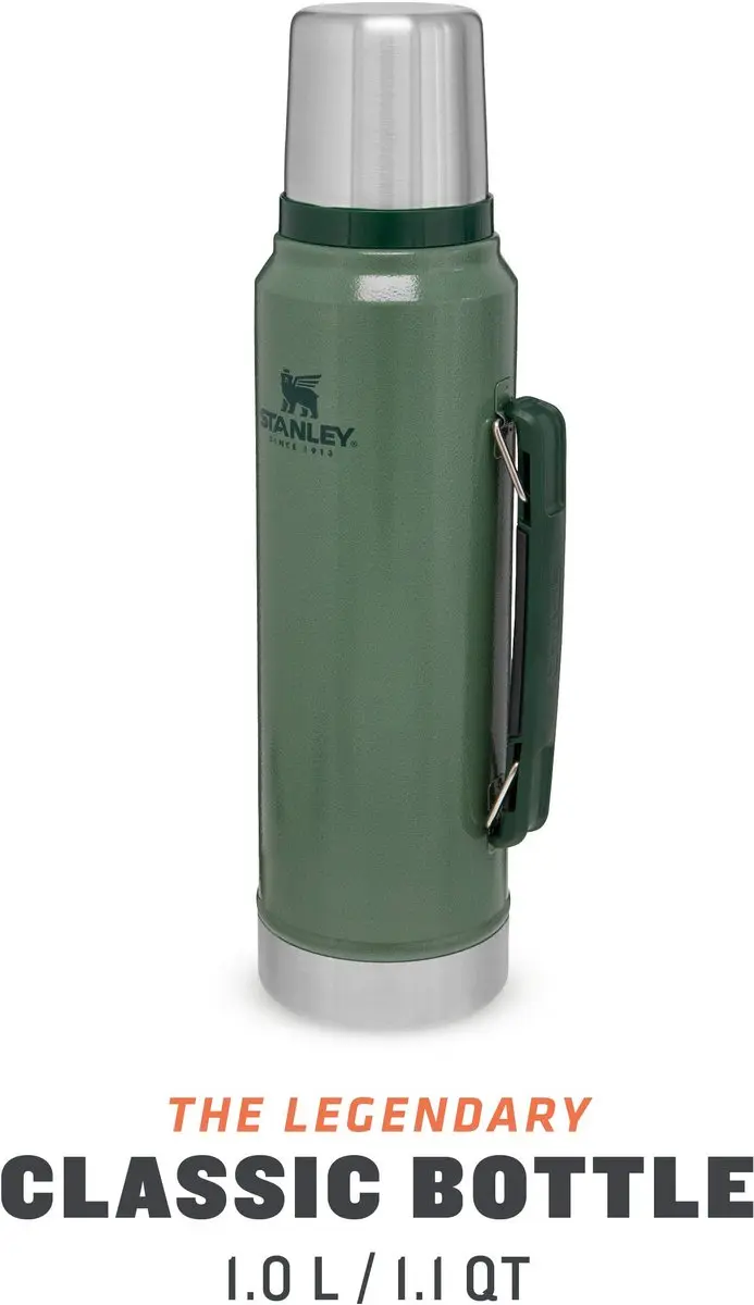 Stanley Classic Legendary Thermosfles 1L - Hammertone Groen