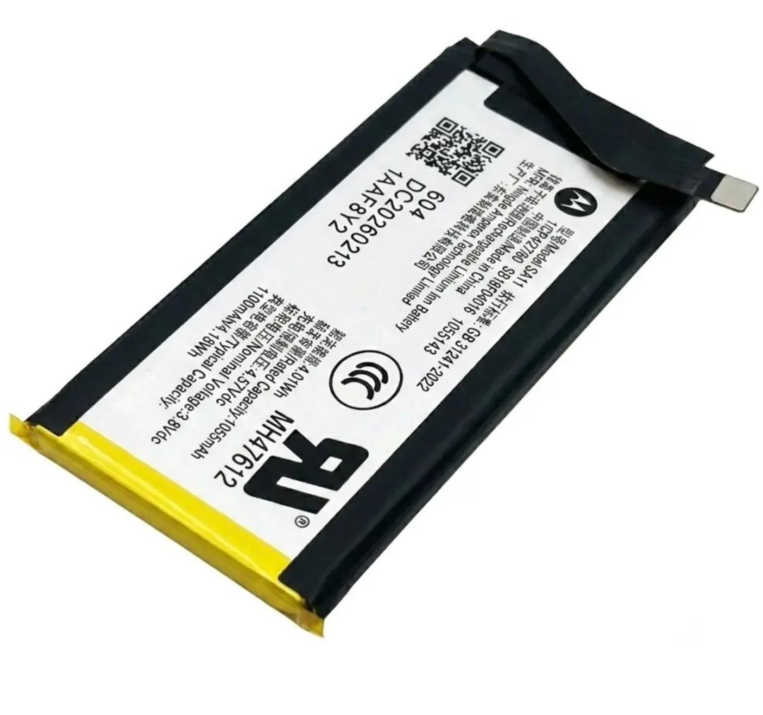 Motorola Razr 70 Plus SA11 Secundaire Batterij 1100mAh - Zwart/Zilver