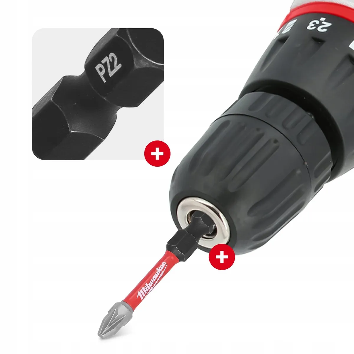 Milwaukee PZ2 Impact Bits 50mm Magnetisch - 2 Stuks