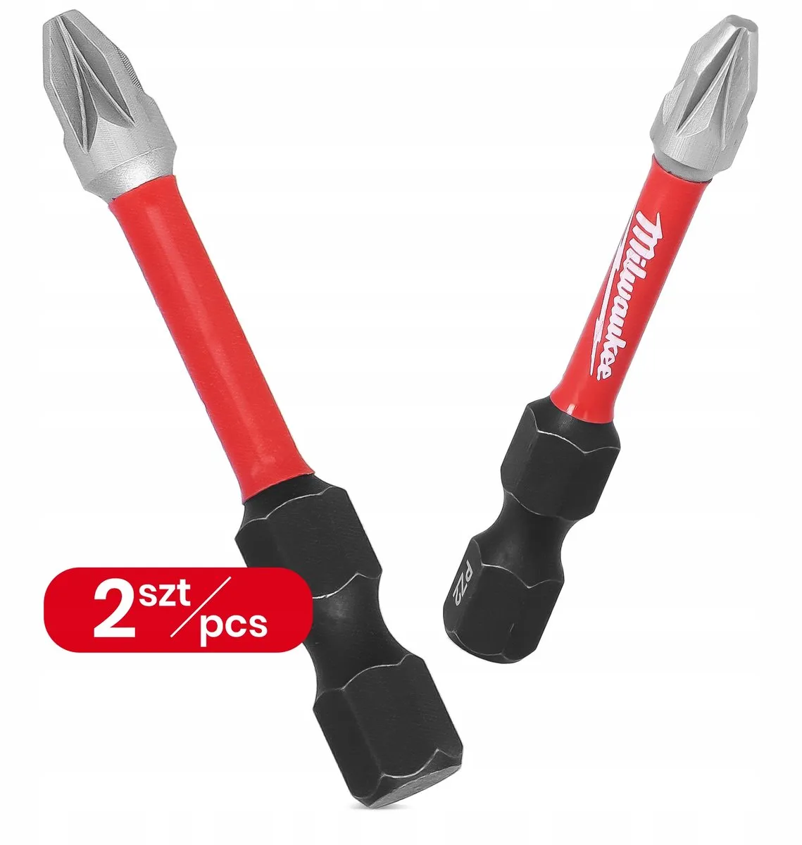 Milwaukee PZ2 Impact Bits 50mm Magnetisch - 2 Stuks