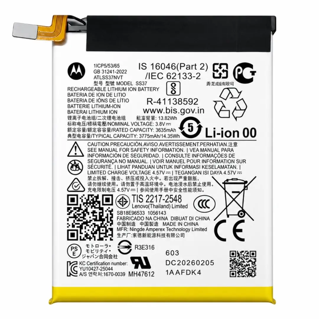 Motorola Razr 70 Ultra SS37 Batterij 3775mAh