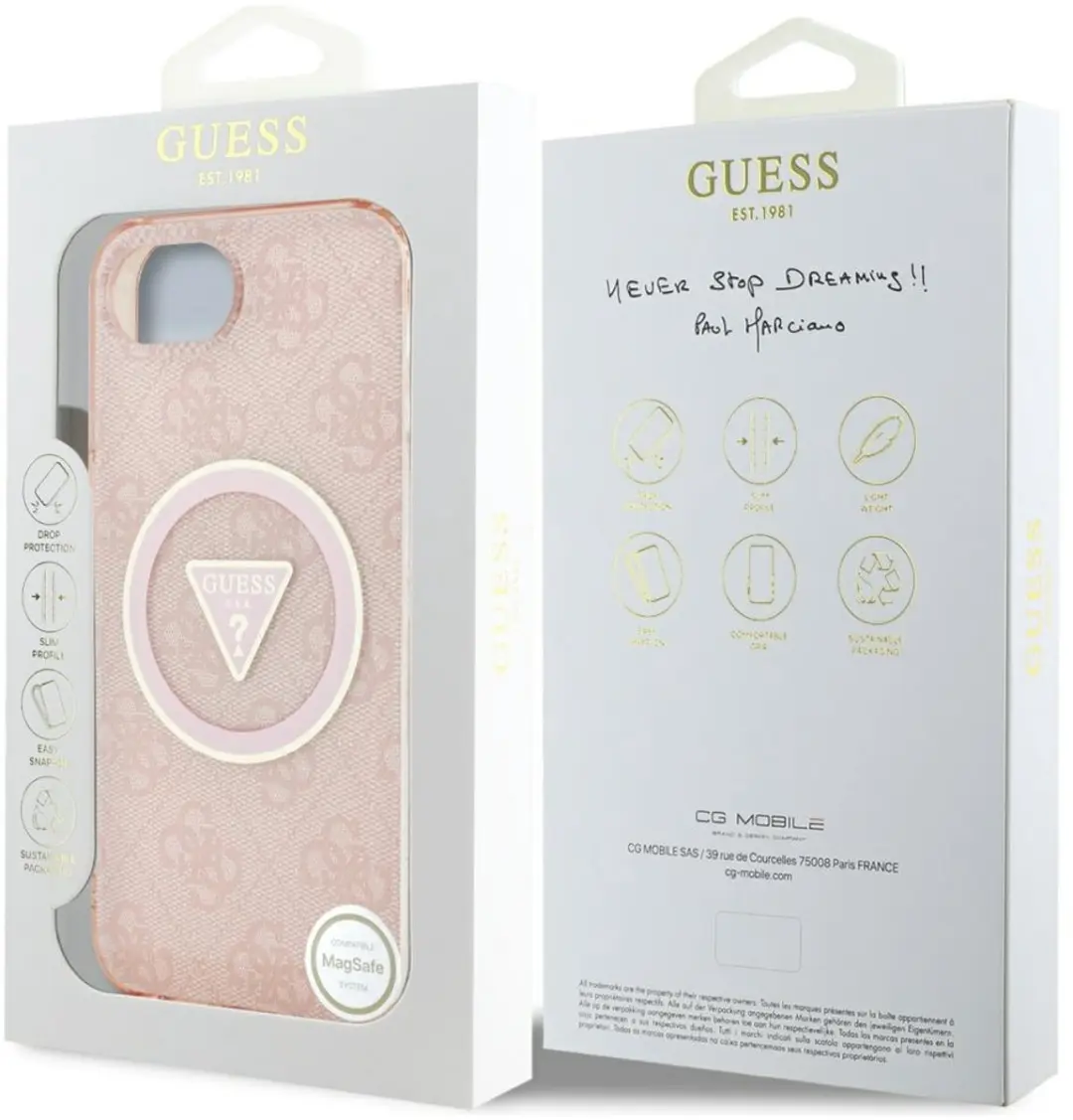 GUESS MagSafe Hoesje iPhone 16 - Roze - GUE4579 - afbeelding 6 van 6