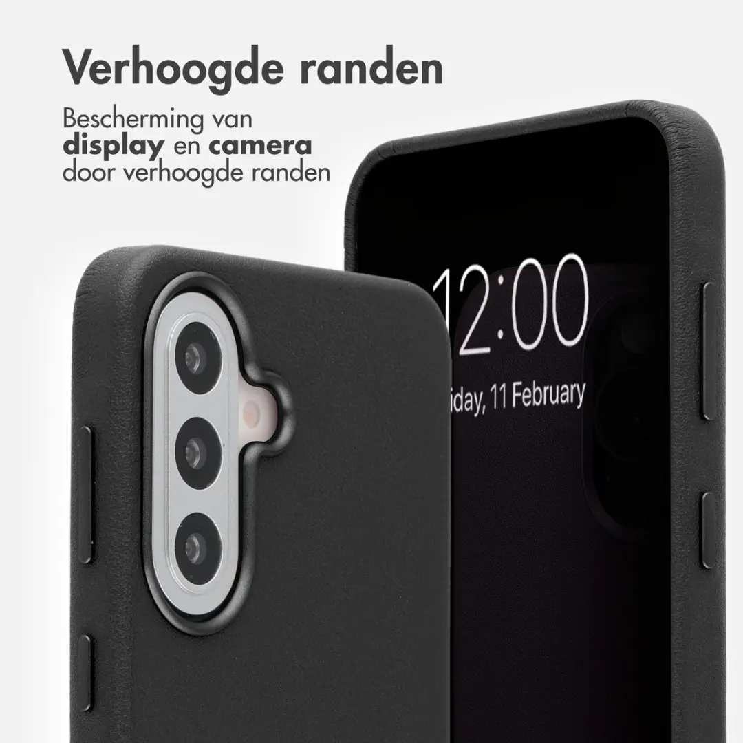 Accezz Hoesje Samsung Galaxy A57 Magnetisch Leder Black