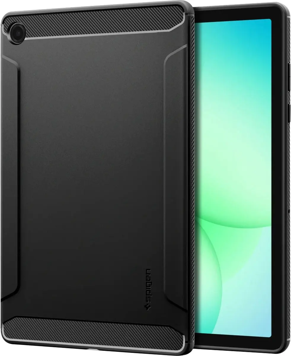 Spigen Rugged Armor ACS10463 Hoesje - Samsung Galaxy Tab A11 Plus - Matte Zwart