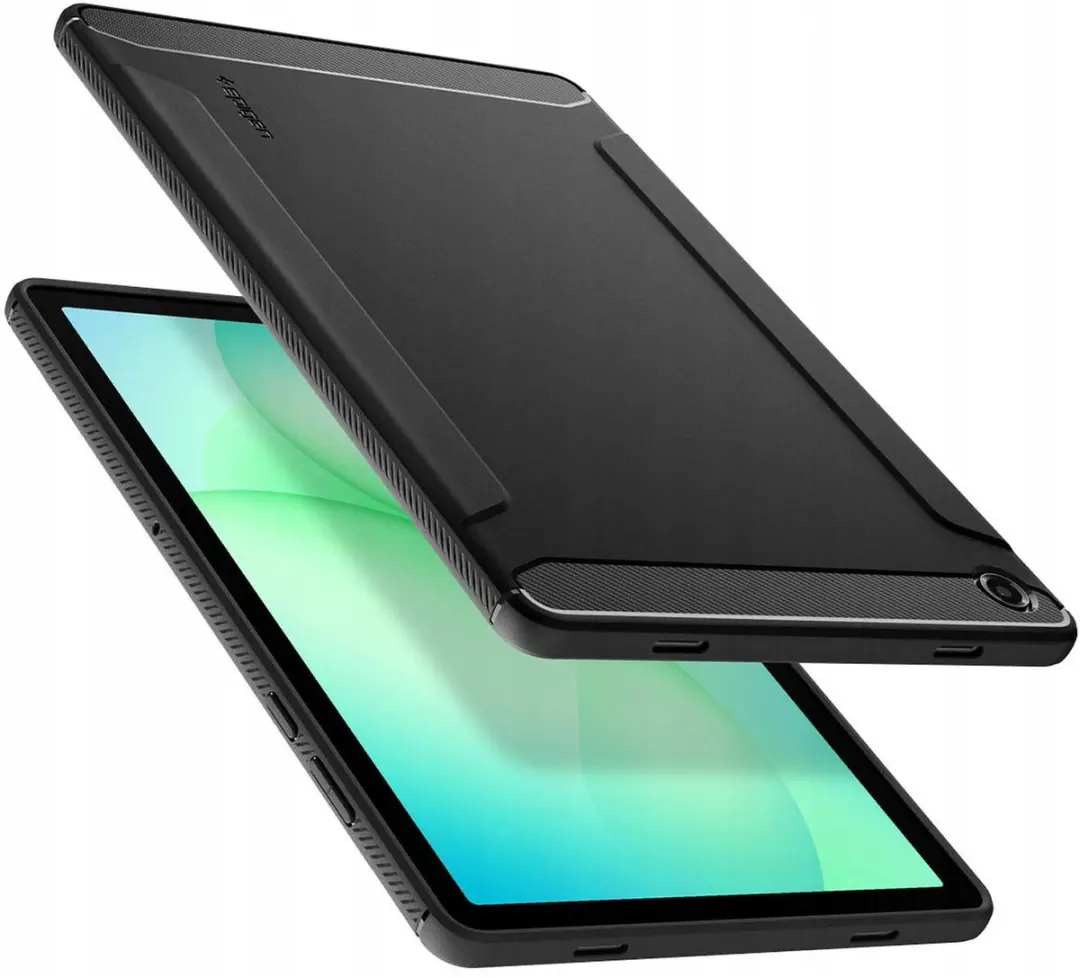Spigen Rugged Armor ACS10463 Hoesje - Samsung Galaxy Tab A11 Plus - Matte Zwart