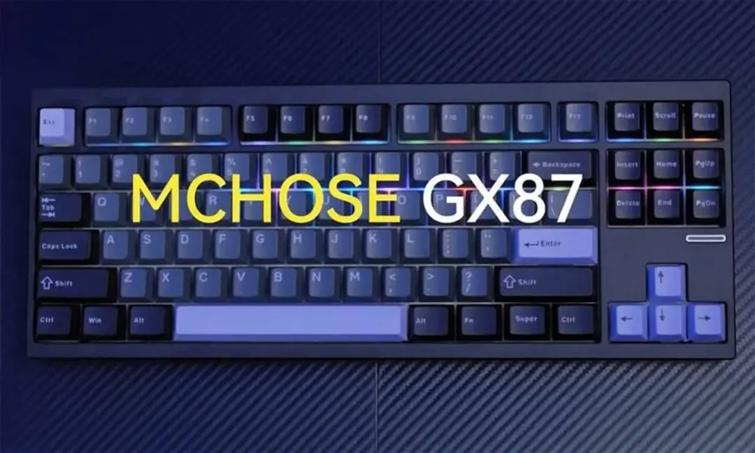 MCHOSE GX87 Max Mechanisch Gaming Toetsenbord - 80% TKL - RGB - Zwart
