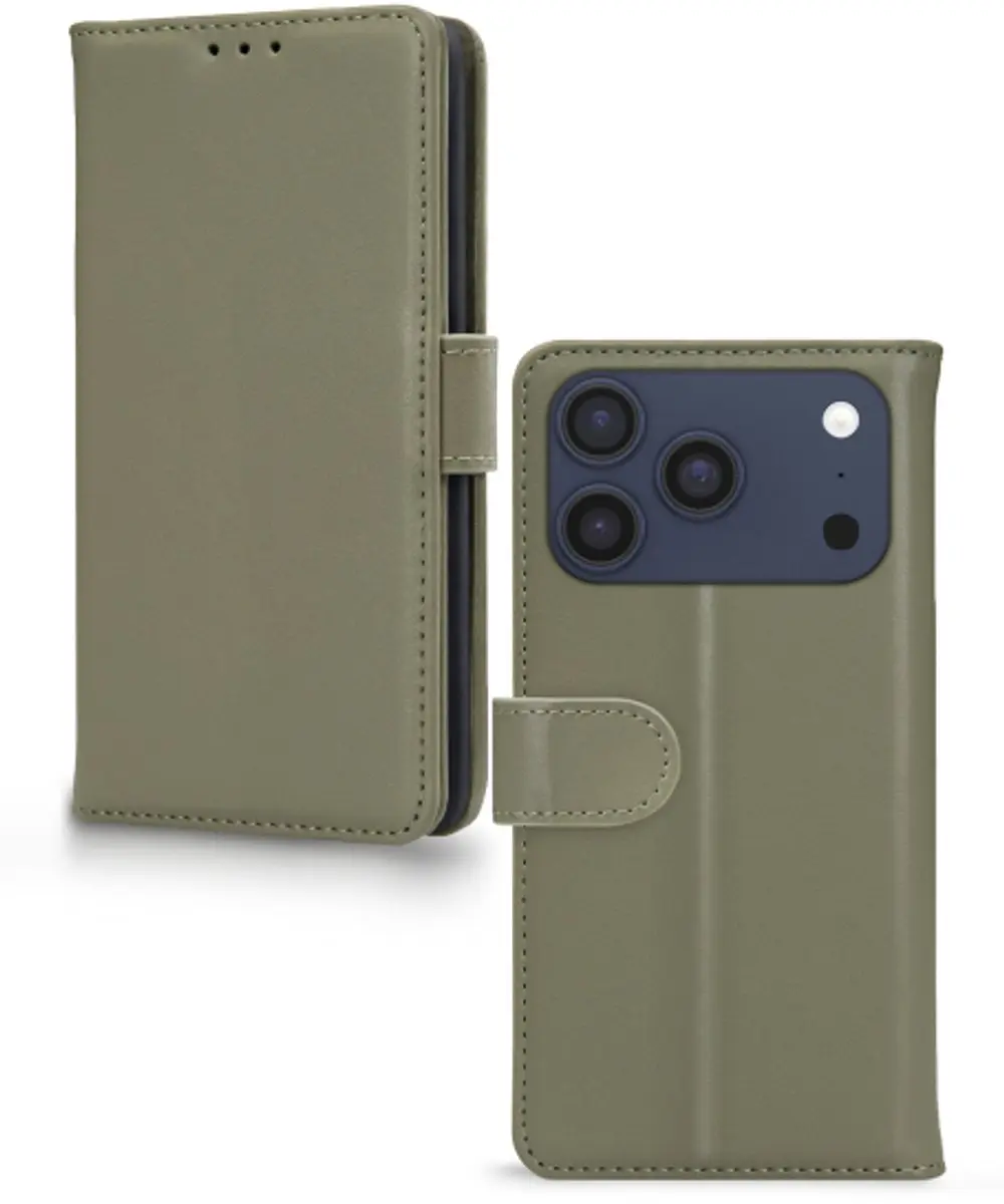 Mobilize Premium Gelly Wallet Book Case iPhone 17/18 Pro - Groen