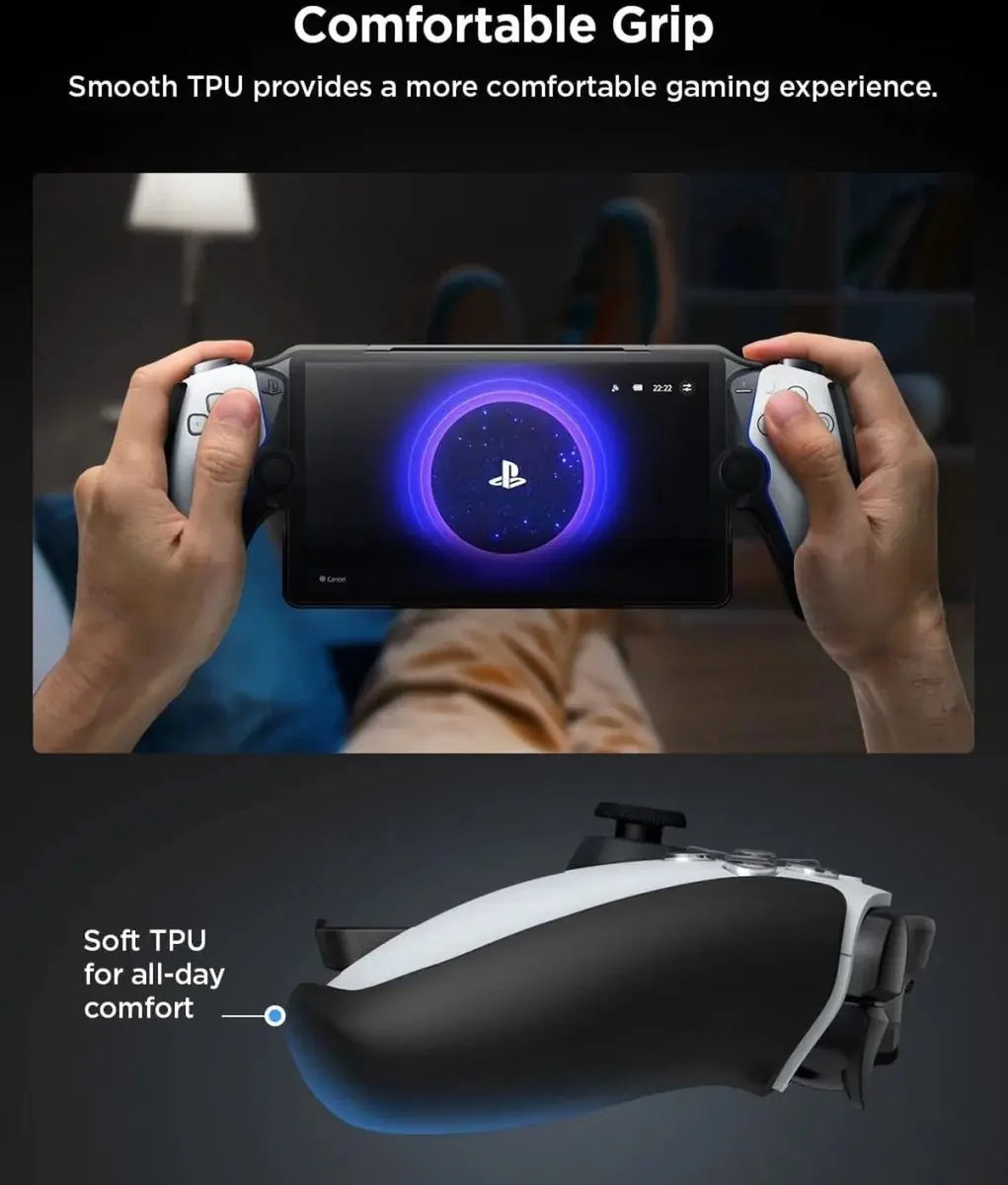 Spigen Thin Fit Hoesje PlayStation Portal - Zwart - afbeelding 6 van 6