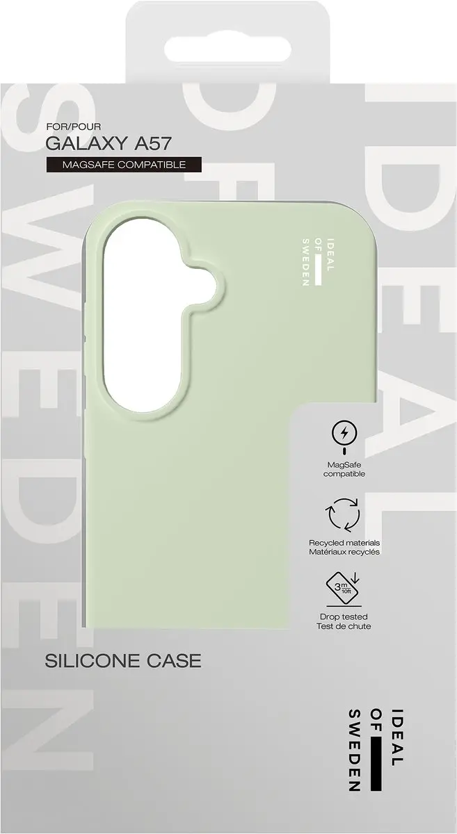 iDeal of Sweden Silicone Hoesje Samsung Galaxy A57 - Sage Green - IDSICMS-A57-419