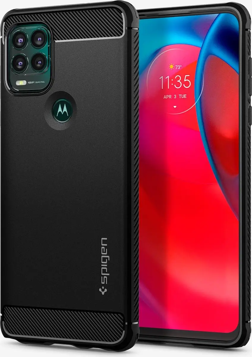 Spigen Rugged Armor Telefoonhoesje - Motorola Moto G Stylus 5G - Transparent