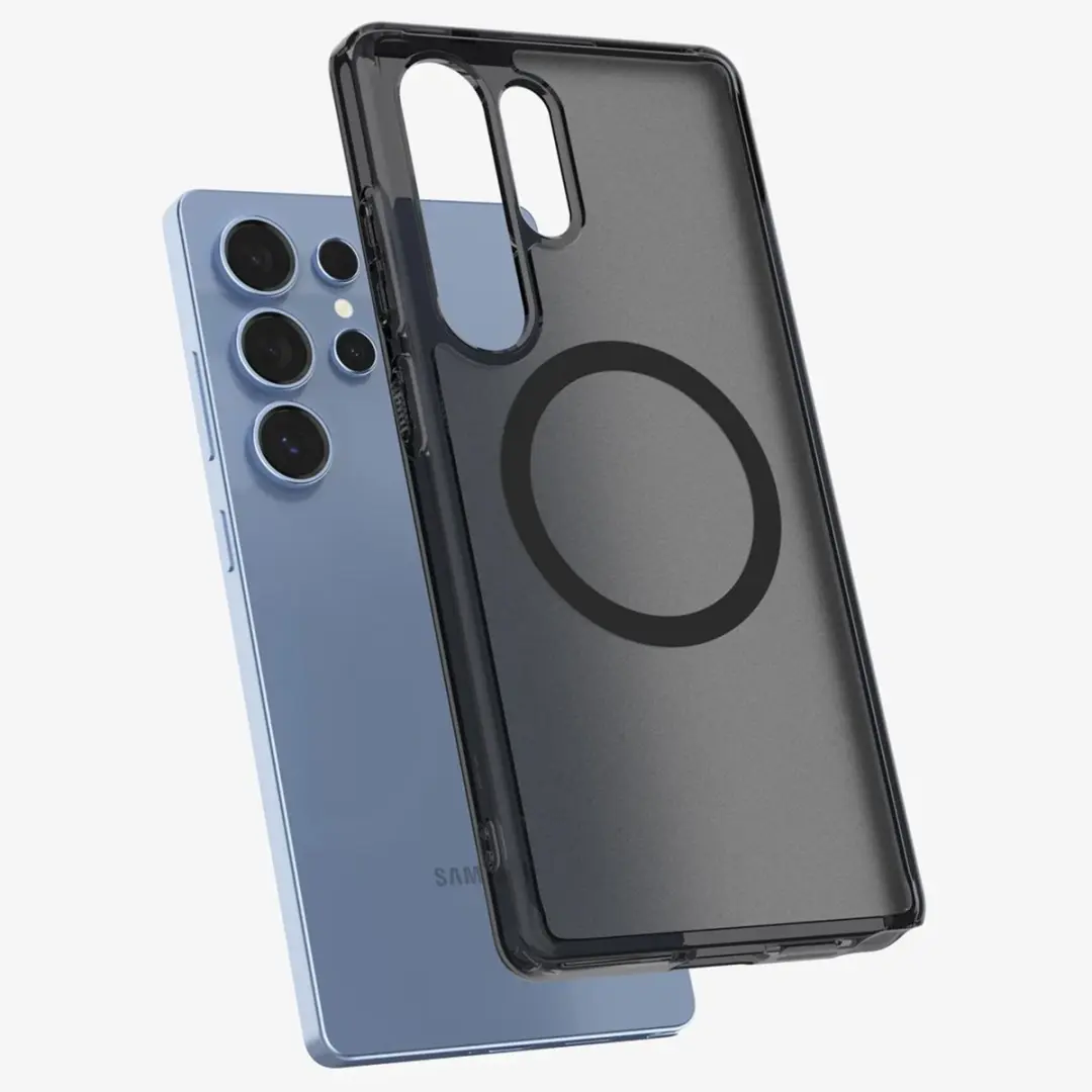 Spigen Ultra Hybrid MagFit ACS08960 Hoesje - Samsung Galaxy S25 Ultra - Frost Zwart