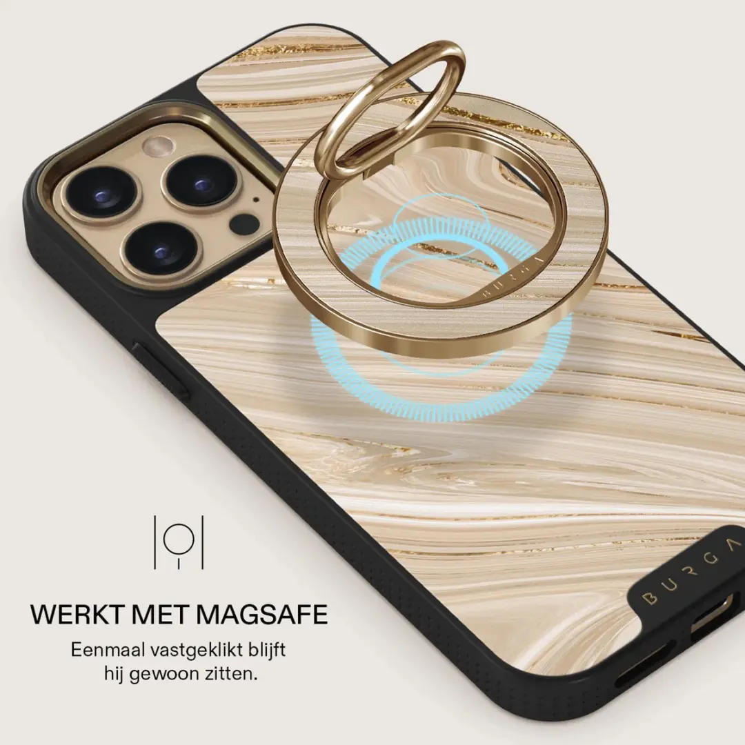 Burga Magnetic Ringholder Gold - Telefoonbutton Full Glam
