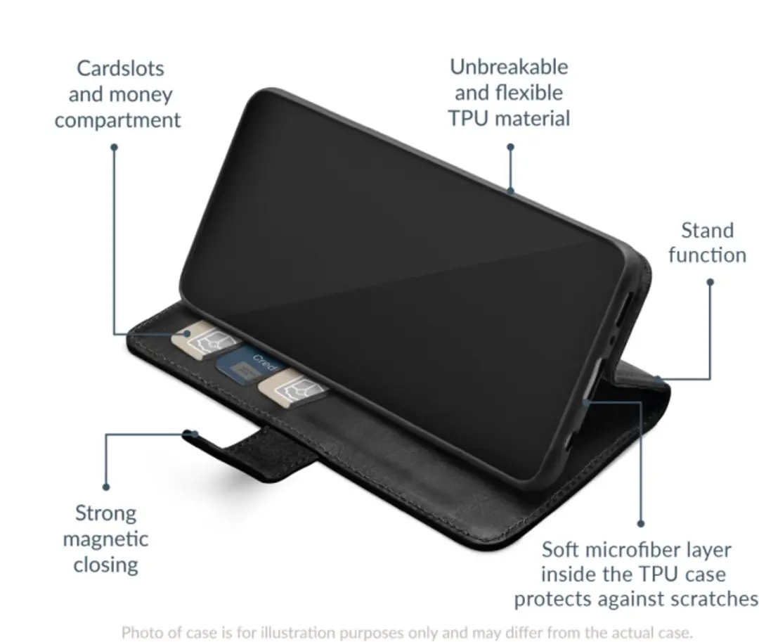 Mobilize Premium Gelly Wallet Book Case iPhone 17/18 Pro - Zwart
