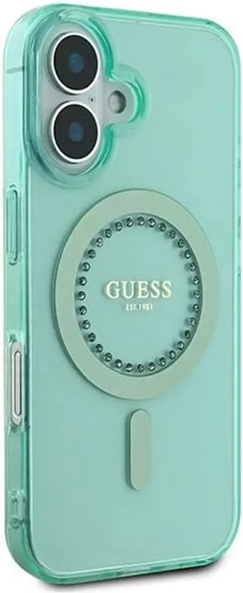 GUESS IML Hoesje iPhone 16 - Groen - MagSafe