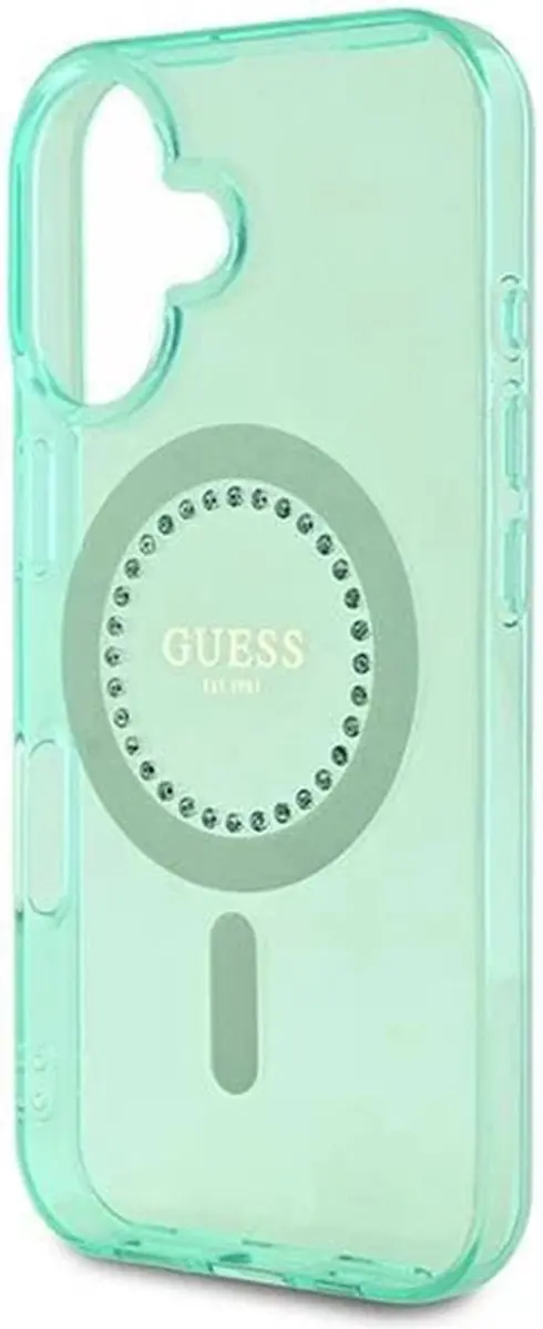 GUESS IML Hoesje iPhone 16 - Groen - MagSafe